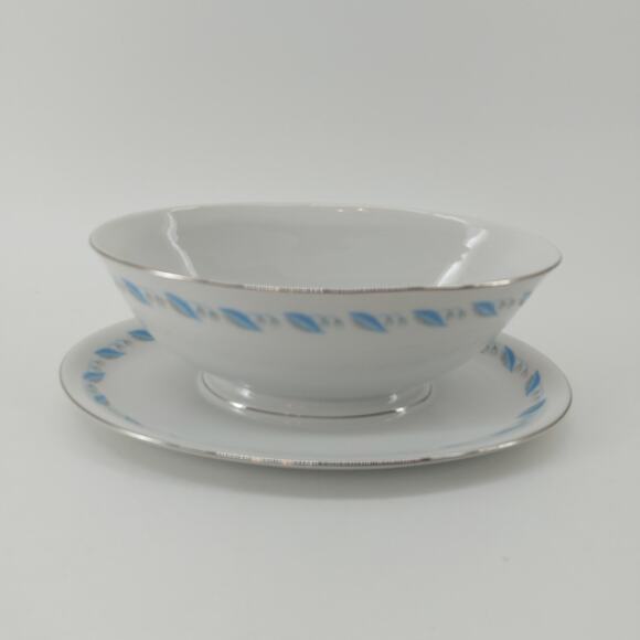 Gravy Boat Dish Abalone China Japan Shy Flower Design Pat 459 Vintage - Picture 1 of 9